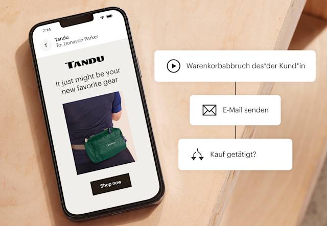 Smartphone, das einen Automatisierungs-Workflow anzeigt