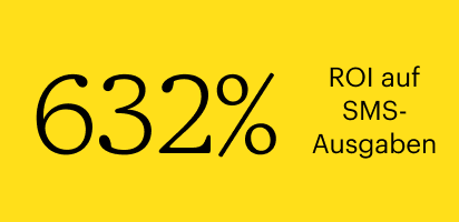 632 % ROI für SMS-Ausgaben